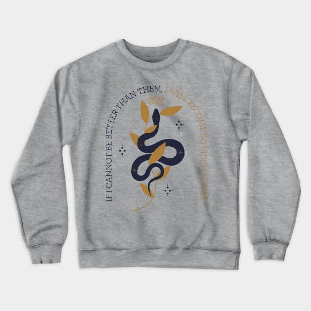 The Cruel Prince - Folk of the Air, Jude and Cardan bookish romantasy Crewneck Sweatshirt by OutfittersAve